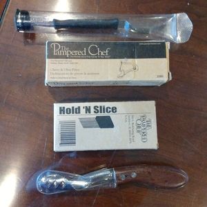 Bundle of 4 Pampered Chef / Charcoal Companion Kitchen Gadgets
